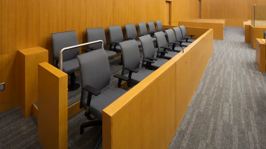 A jury box