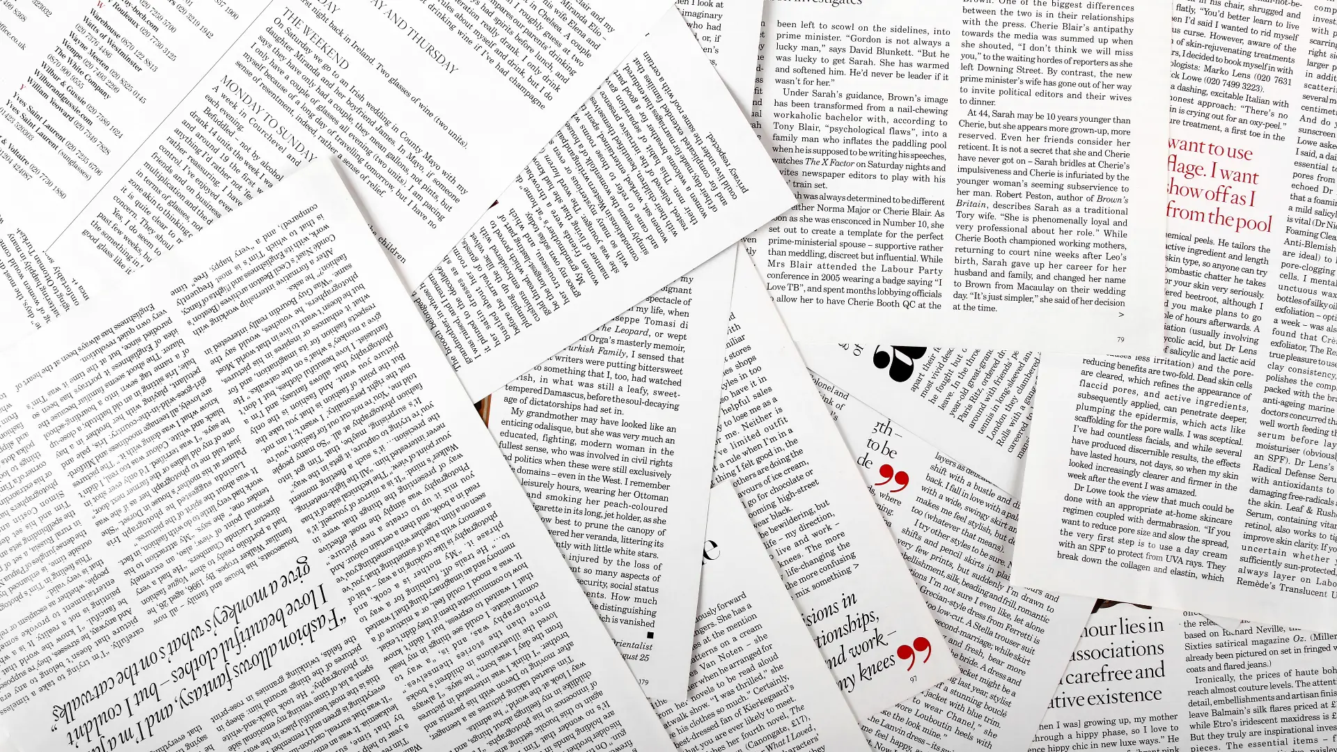 Various publications