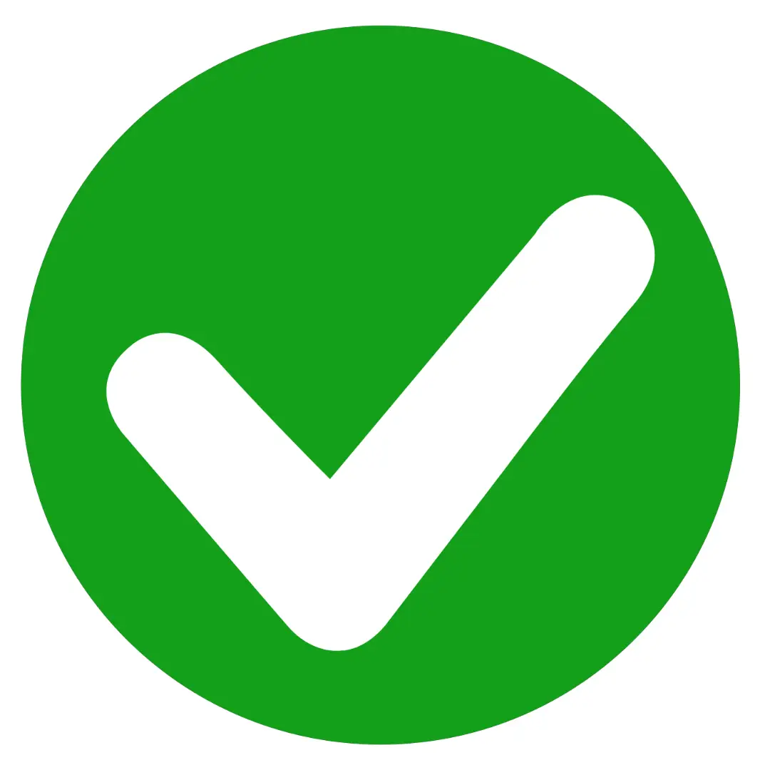 Green check mark