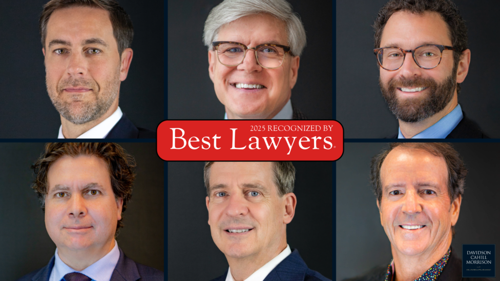 David Morin, Jim Davidson, Paul Cahill, Chris Morrison, Ron Strike, and Joel Cormier recognized in the Best Lawyers in Canada 2025 Edition